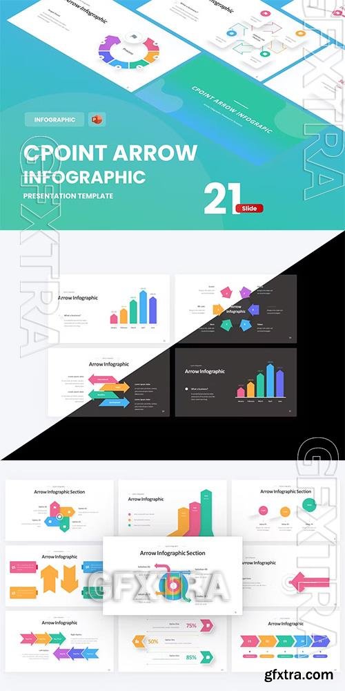 Cpoint Arrow Infographic PowerPoint Template FJCYAG4