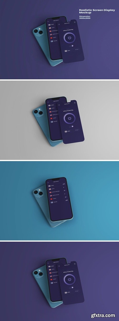 Realistic Screen Phone - Mockup