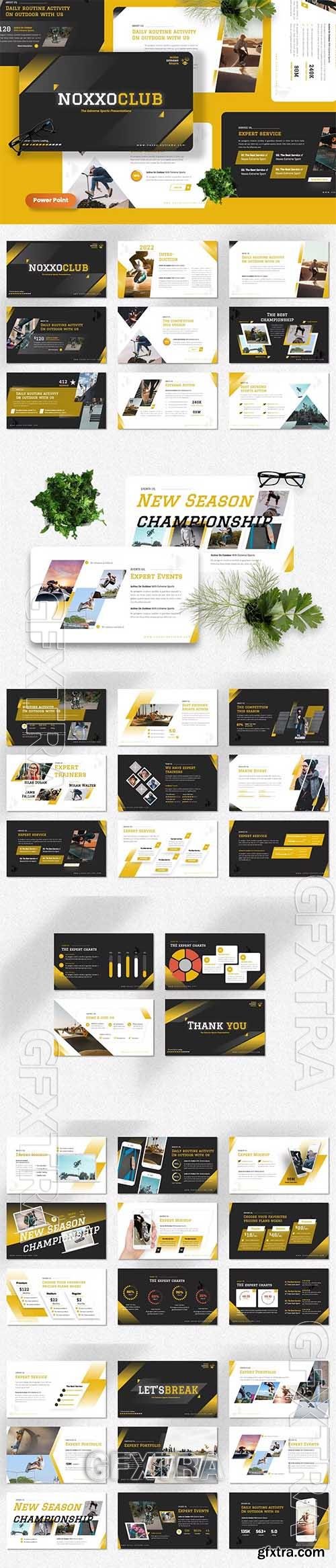 Noxxo - Extreme Sport Powerpoint, Keynote and Google Slides Template