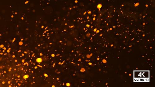 Videohive - Fire Particles Flying Slowly Looped V1 - 36970721