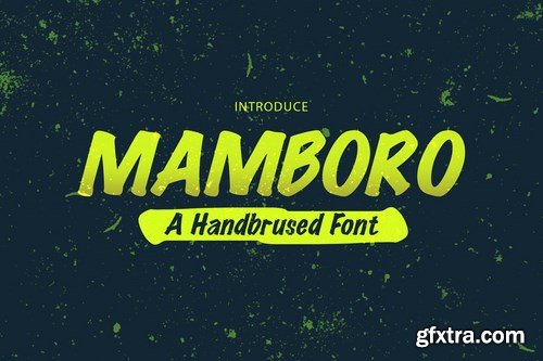 Mamboro - Handbrushed Typeface