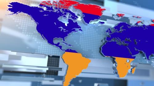 Videohive - Armenia Flag Inside The Shape Of World Map Transition - 36973977