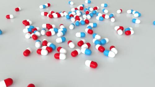 Videohive - Capsules Red And Blue - 36870650