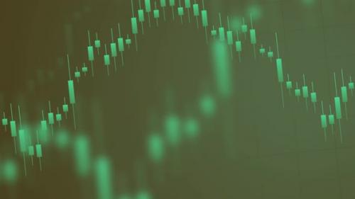 Videohive - Stock Trading Financial Graphs Green Background - 36873721