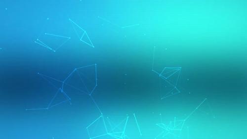 Videohive - Abstract background, structure of connect lines and particles. Connection and network concept. - 36748744