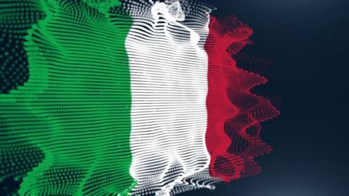 Videohive - Italy Particle Flag - 36748865