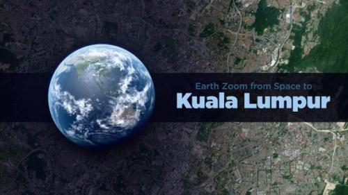 Videohive - Kuala Lumpur (Malaysia) Earth Zoom to the City from Space - 36863946