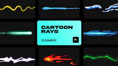 Videohive - Cartoon Rays VFX for Premiere Pro - 36944978
