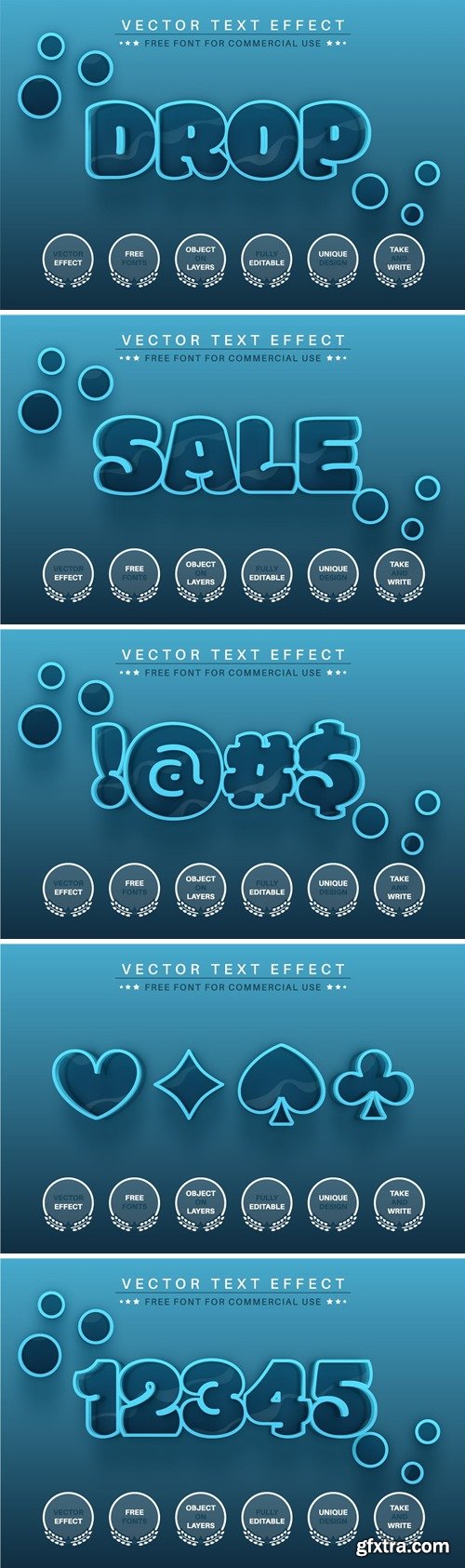 Drop Water - Editable Text Effect, Font Style