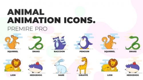 Videohive - Animal - Animation Icons (MOGRT) - 37106625