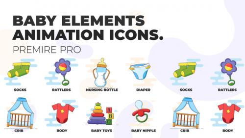 Videohive - Baby elements - Animation Icons (MOGRT) - 37107875
