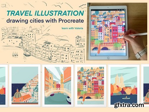 TRAVEL ILLUSTRATION: drawing cities with Procreate