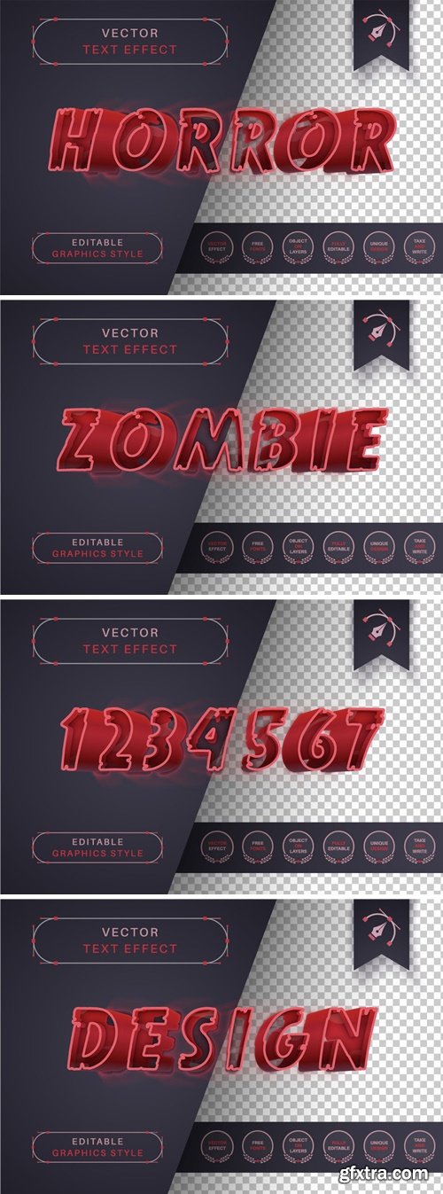 Horror Stroke - Editable Text Effect, Font Style