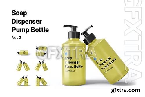 Soap Dispenser Pump Bottle Mockup Vol.2 W3L99WJ