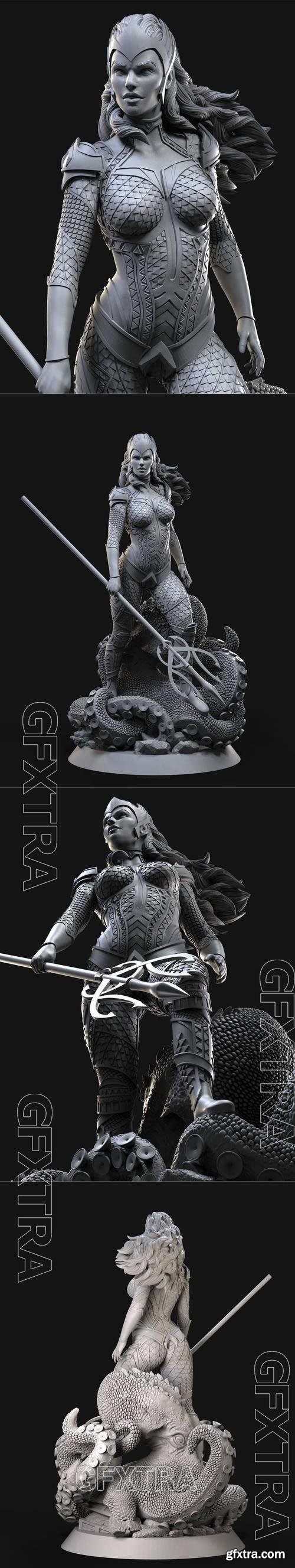 Queen Mera 3D Printable