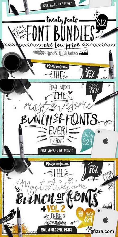 Bundle of Fonts 2 in 1