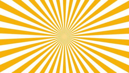 Videohive - Pop Art Shine Lines Yellow Background - 37129088