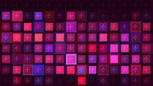 Videohive - Mosaic varicolored abstract wall - 37130013