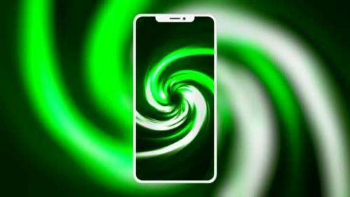 Videohive - Hypnotic animation on phone screen - 37130029