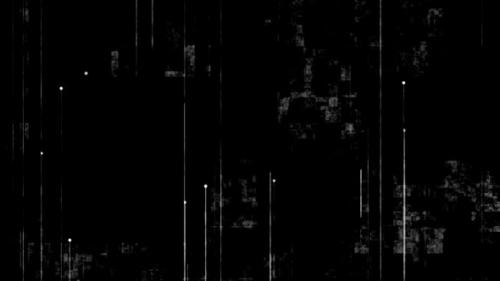 Videohive - Minimalist Black Background with Vertical Lines and Spheres and Noise Texture - 37128837