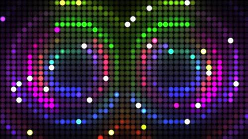 Videohive - Retro Neon Disco Party LED Lights Background - 37128908