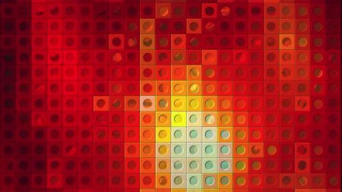 Videohive - Colorful mosaic background of squares and dots - 37130009
