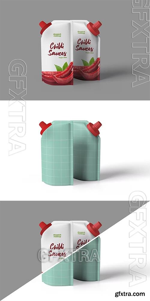 Stand Up Spouted Pouch Packaging Mockup RPYMKXA