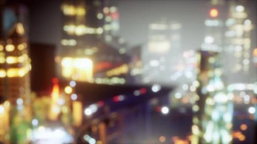Videohive - Blurred Abstract Background Lights Cityscape View - 37097822