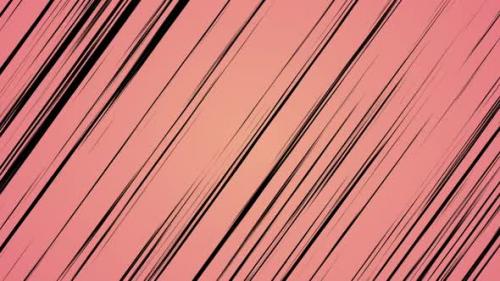 Videohive - Anime Speed Diagonal Black Lines Pink Background - 37104394