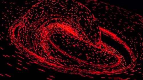 Videohive - Glowing particles move in swirling whirlpool - 37053541