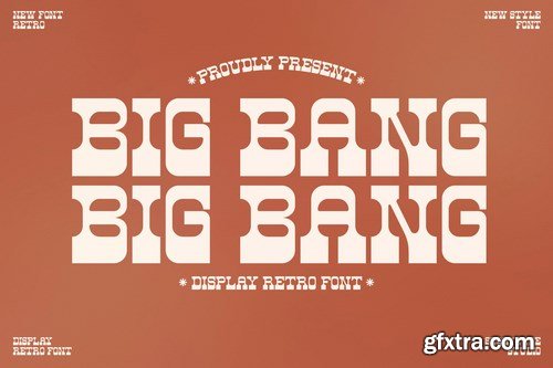 Big Bang Display Retro Font
