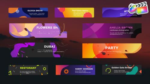 Videohive - Colorful Modern Titles for FCPX - 37198406
