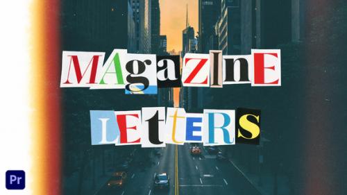 Videohive - Magazine Cutout Letters | For Premiere Pro - 37137884