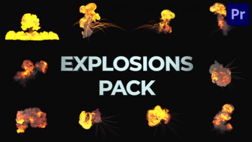 Videohive - Realistic Explosions Pack for Premiere Pro - 37182252