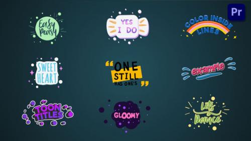 Videohive - Colorful cartoon titles & lower thirds #2 [Premiere Pro] - 37227406