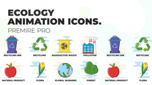 Videohive - Ecology - Animation Icons (MOGRT) - 37185887