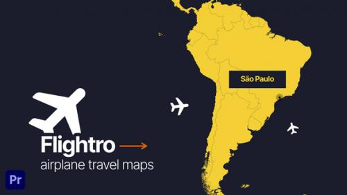 Videohive - Flightro - Airplane Travel Maps | For Premiere Pro - 37212787
