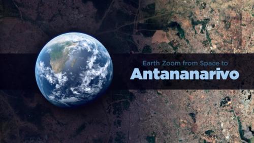 Videohive - Antananarivo (Madagascar) Earth Zoom to the City from Space - 37189715