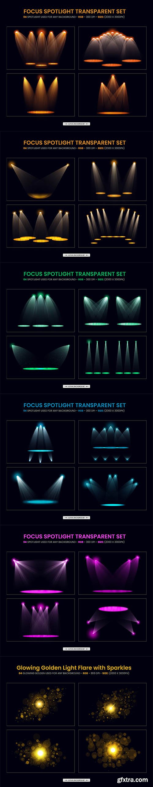Focus spotlight effect background