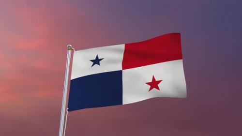 Videohive - Flag Of Panama Waving 4k - 37177541