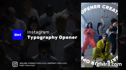 Videohive Instagram Typography Opener 37315282