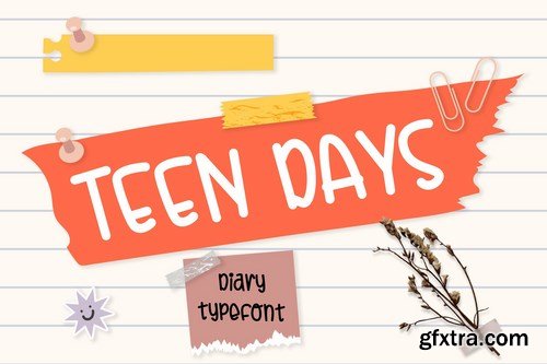 Teen Days - Girly Kids Font