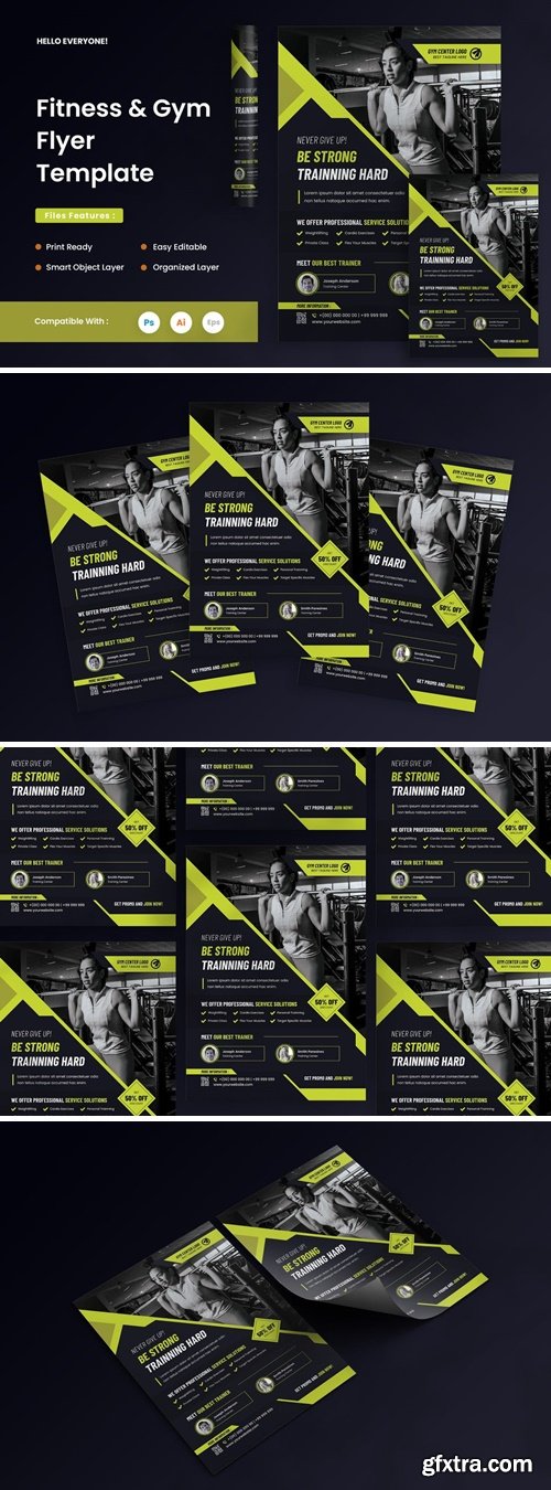 Fitness and Gym Training Center Flyer
