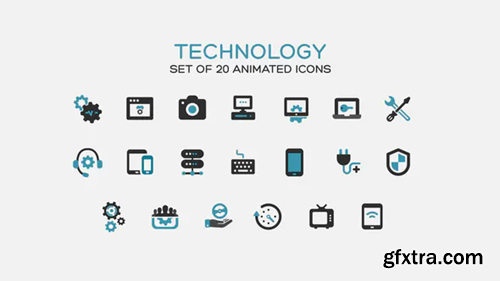 Videohive Technology Icons 37321330
