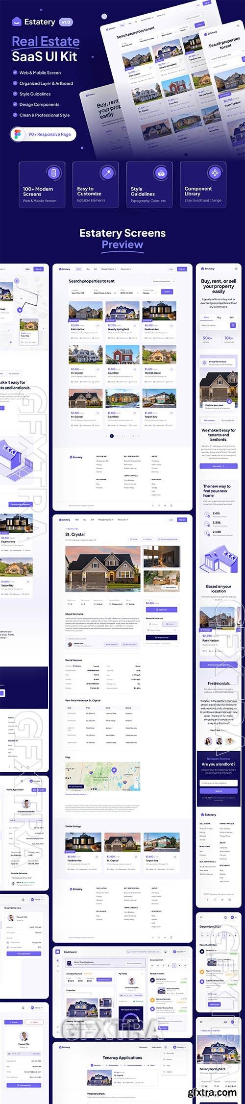 Estatery - Real Estate SaaS Web UI Kit