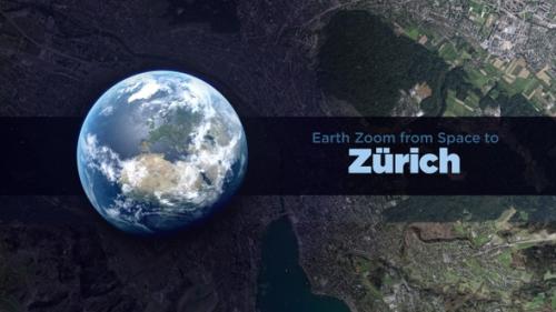 Videohive - Zürich (Switzerland) Earth Zoom to the City from Space - 37334580