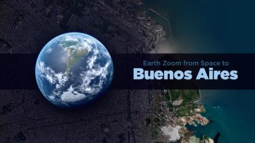 Videohive - Buenos Aires (Argentina) Earth Zoom to the City from Space - 37334582