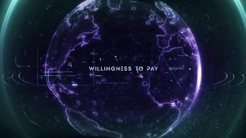 Videohive - Digital Data Particle Earth Willingness To Pay - 37247962