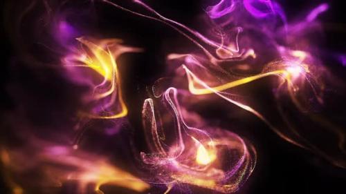Videohive - Warm Colorful Particles Background Loop - 37251636