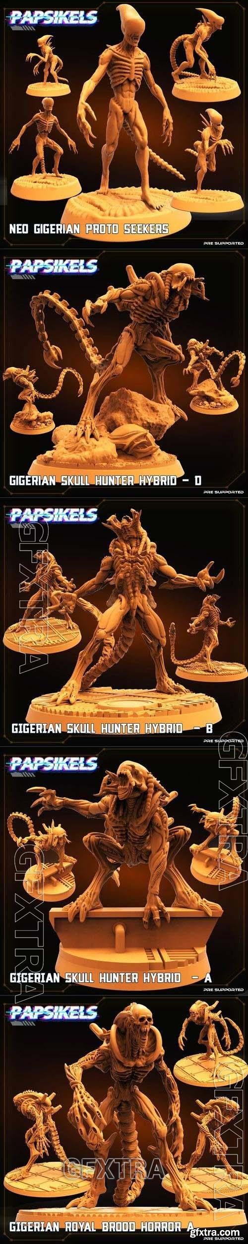 Aliens Papsikels solo models 3D Printable